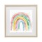 Stupell Industries Pastel Rainbow with Gold Accents Framed Print Under Glass, design by Creative Studio